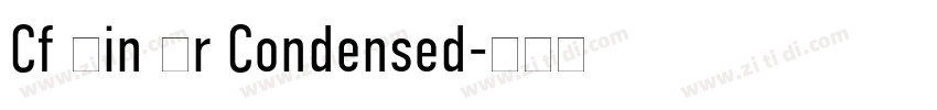 Cf Din Gr Condensed字体转换